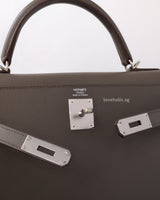 Hermes Kelly Sellier 32 | Etain Epsom Palladium Hardware-details