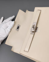 Hermes Kelly Sellier 28 | Craie Epsom Palladium Hardware-details