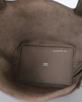 Hermes Picotin Lock 18 Etoupe Taurillon Clemence Palladium Hardware-details