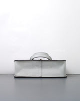 Hermes Halzan 25 | Bleu Pale Taurillon Clemence Gold Hardware-details