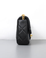 Chanel Flap Bag Mini | 22P Black Lambskin Gold Hardware-side