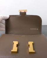 Hermes Constance Mini 18 | Etoupe Epsom Gold Hardware-details