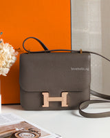 Hermes Constance Mini 18 | Etain Epsom Permabrass Hardware-front