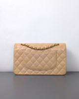 Chanel Classic Flap Medium | Beige Claire Caviar Gold Hardware-back