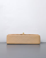 Chanel Classic Flap Medium | Beige Claire Caviar Gold Hardware-details