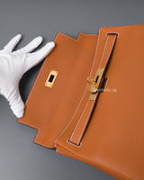 Hermes Kelly Retourne 28 | Gold Togo Gold Hardware-details