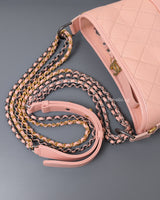 Chanel Gabrielle Hobo Small | Pink Lambskin Multicolored Hardware-details