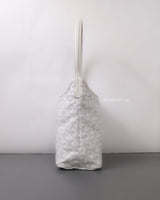 Goyard Boheme Hobo Mini | White Canvas Silver Hardware-details