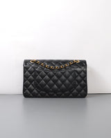 Chanel Classic Flap Medium | Black Caviar Gold Hardware-back