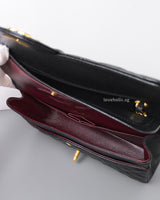 Chanel Classic Flap Medium | Black Caviar Gold Hardware-details
