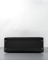 Hermes Kelly Sellier 32 | Black Epsom Palladium Hardware-details