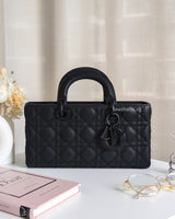 Dior Lady D-Joy Medium | Black Lambskin Black Hardware-front