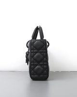 Dior Lady D-Joy Medium | Black Lambskin Black Hardware-details