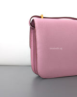 Hermes Constance Mini 18 | Mauve Sylvestre Chevre Mysore Gold Hardware-details