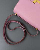 Hermes Constance Mini 18 | Mauve Sylvestre Chevre Mysore Gold Hardware-details