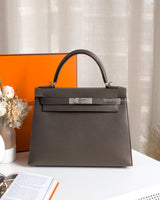 Hermes Kelly Sellier 28 | Etain Epsom Palladium Hardware-front