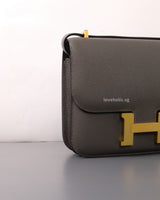 Hermes Constance Mini 18 | Gris Etain Epsom Gold Hardware-details