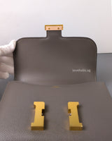 Hermes Constance Mini 18 | Gris Etain Epsom Gold Hardware-details