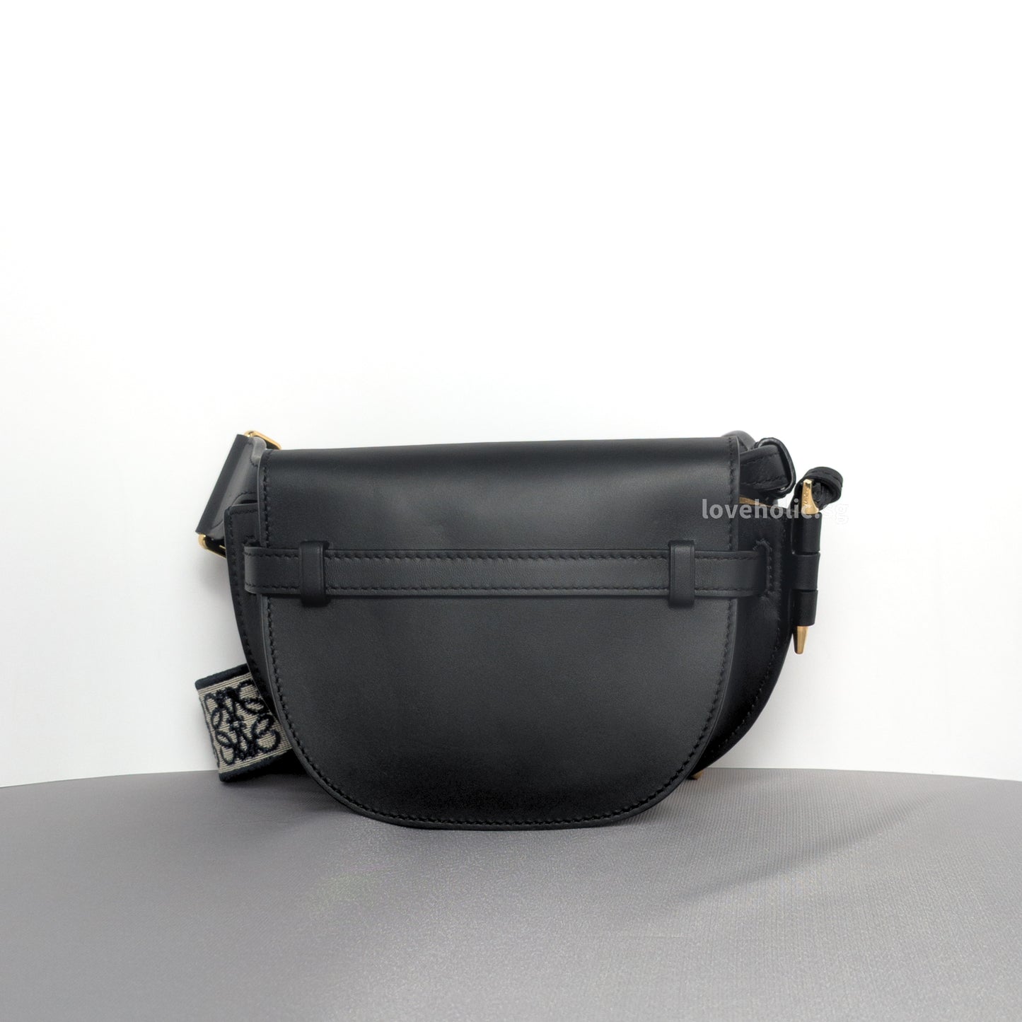 Loewe Gate Mini | Black Calfskin Gold Hardware-back