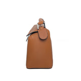 Loewe Puzzle Small | Tan Calfskin Silver Hardware