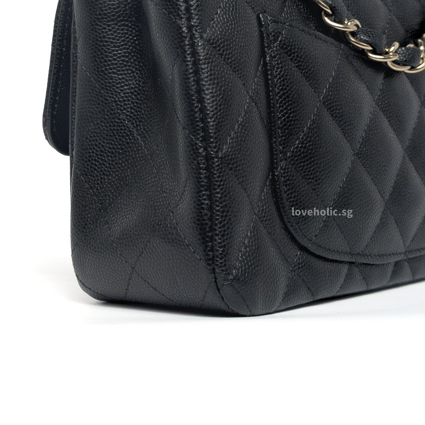 Chanel Classic Flap Mini Rectangle | 17C Black Caviar Light Gold Hardware