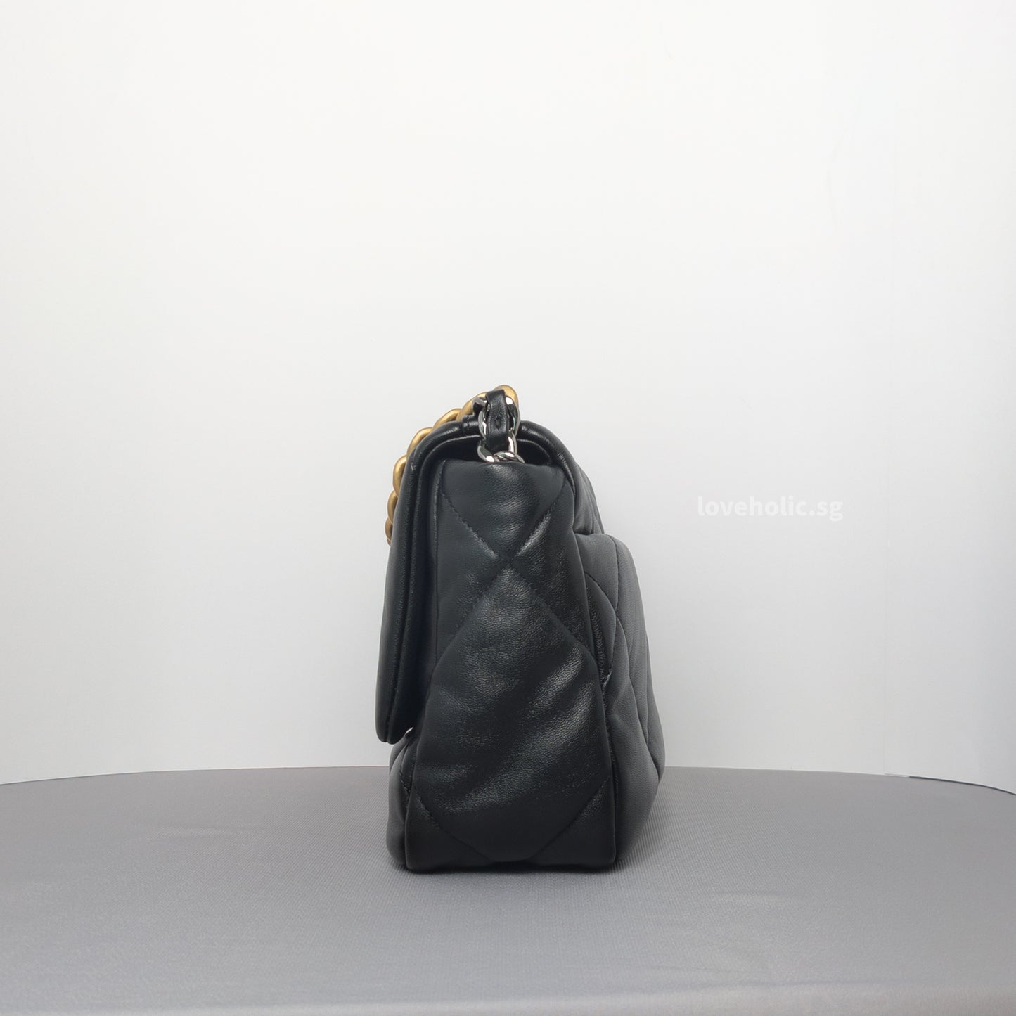Chanel 19 Small | Black Lambskin Multicolored Hardware