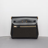 Hermes Herbag 20 | Dark Bronze/Black Gold Hardware-back