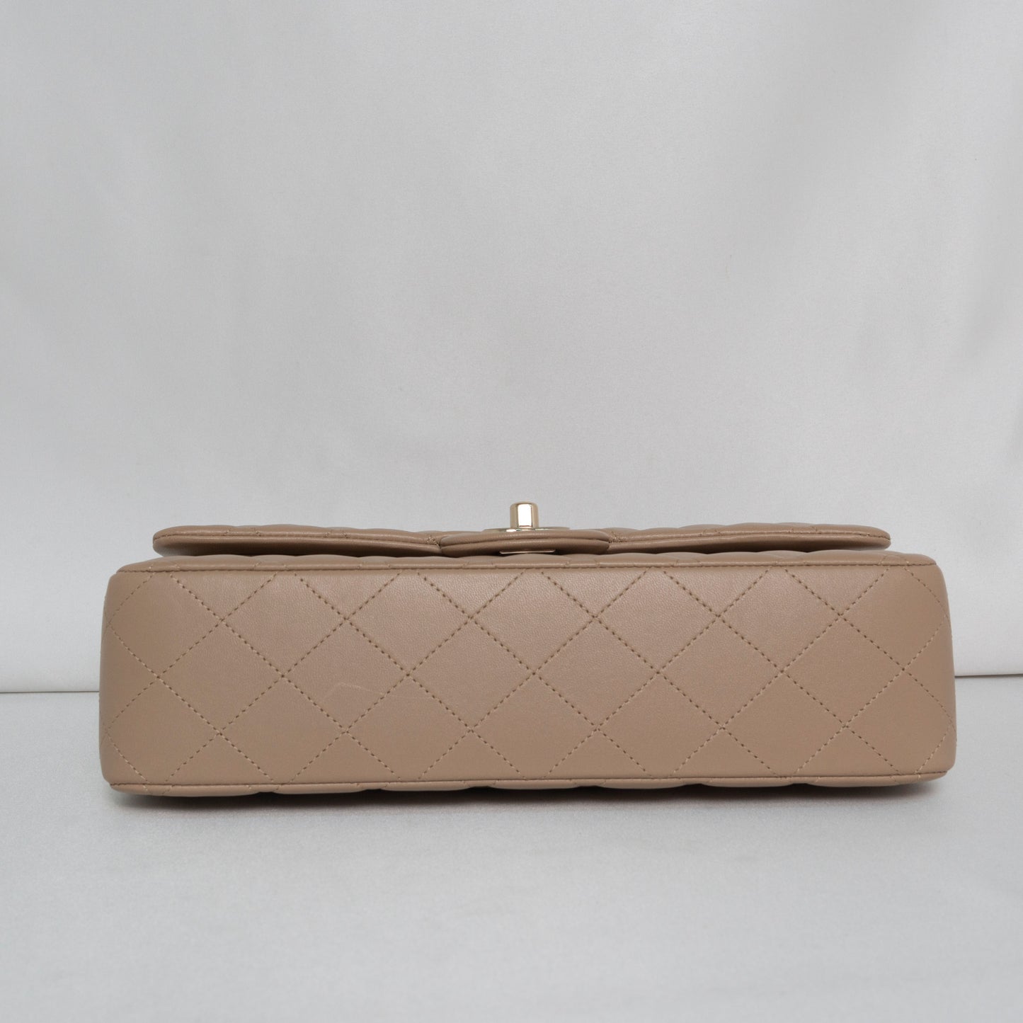 Chanel Classic Flap Medium | 21S Dark Beige Lambskin Gold Hardware