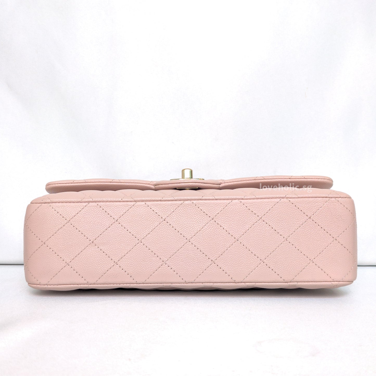 Chanel Classic Flap Medium | 21C Rose Claire Pink Caviar Light Gold Hardware