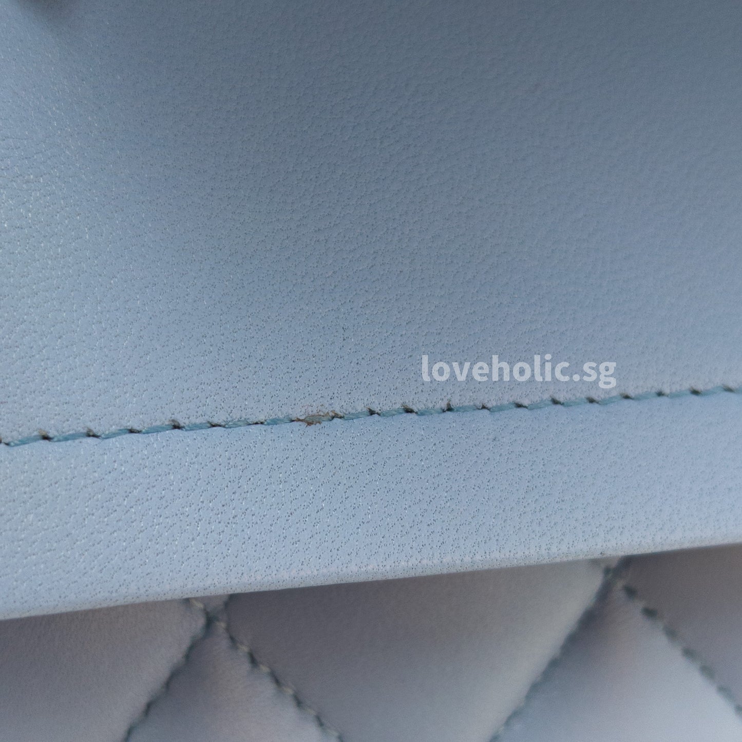 Chanel Classic Flap Medium | 21C Sky Blue Lambskin Light Gold Hardware