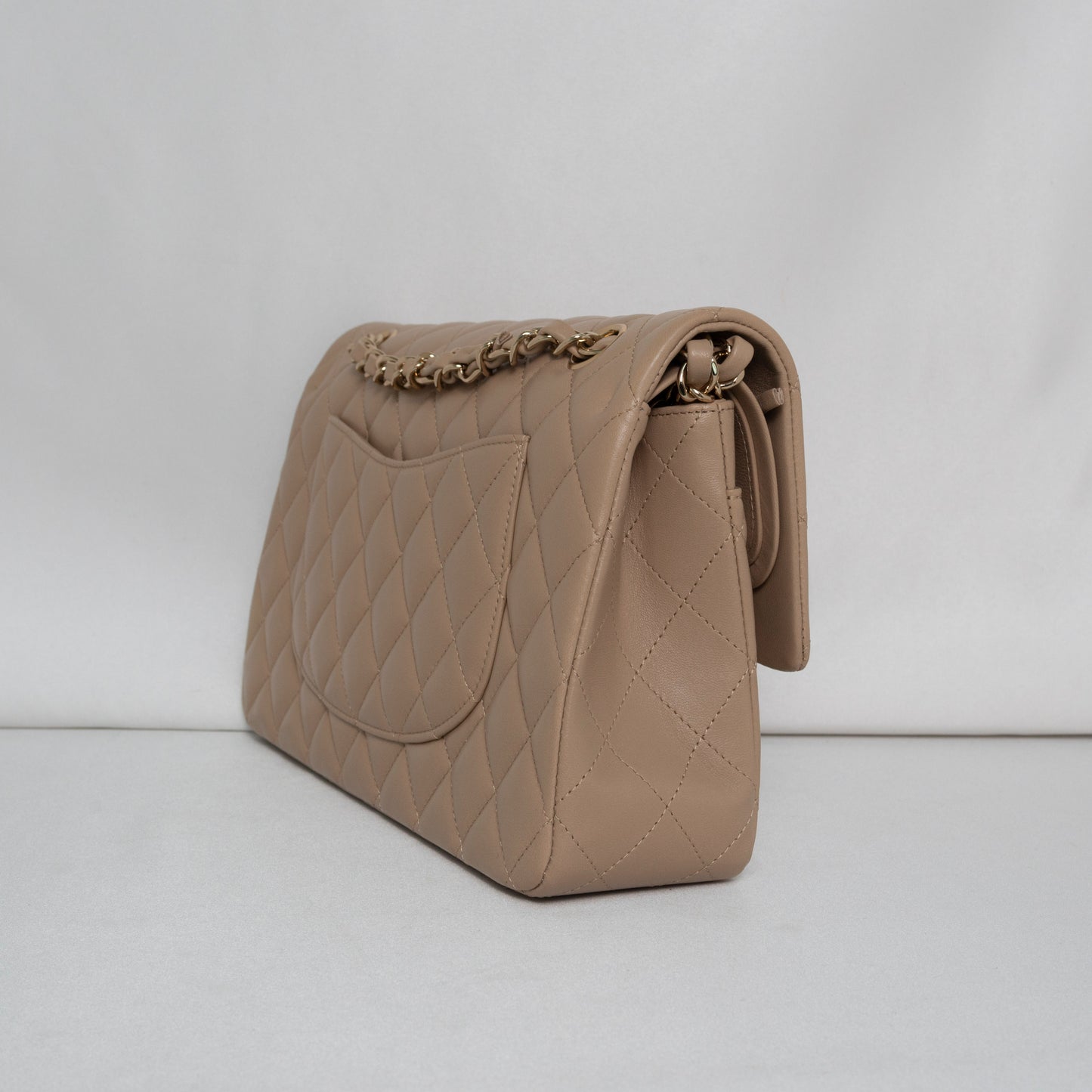 Chanel Classic Flap Medium | 21S Dark Beige Lambskin Gold Hardware