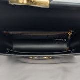 Montaigne 30 Black Calfskin Gold Hardware