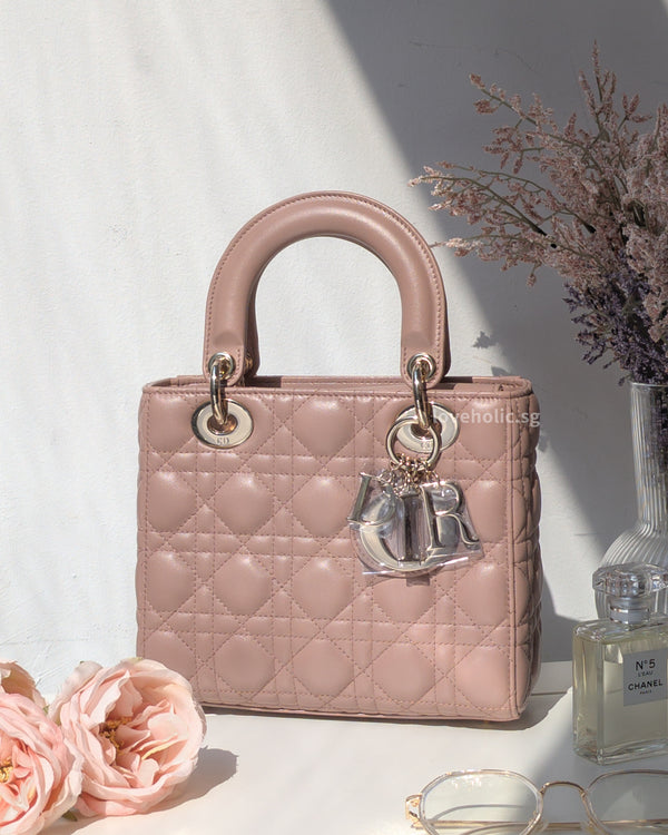 Dior My ABC Lady Dior Small | Blush Lambskin Light Gold Hardware-main