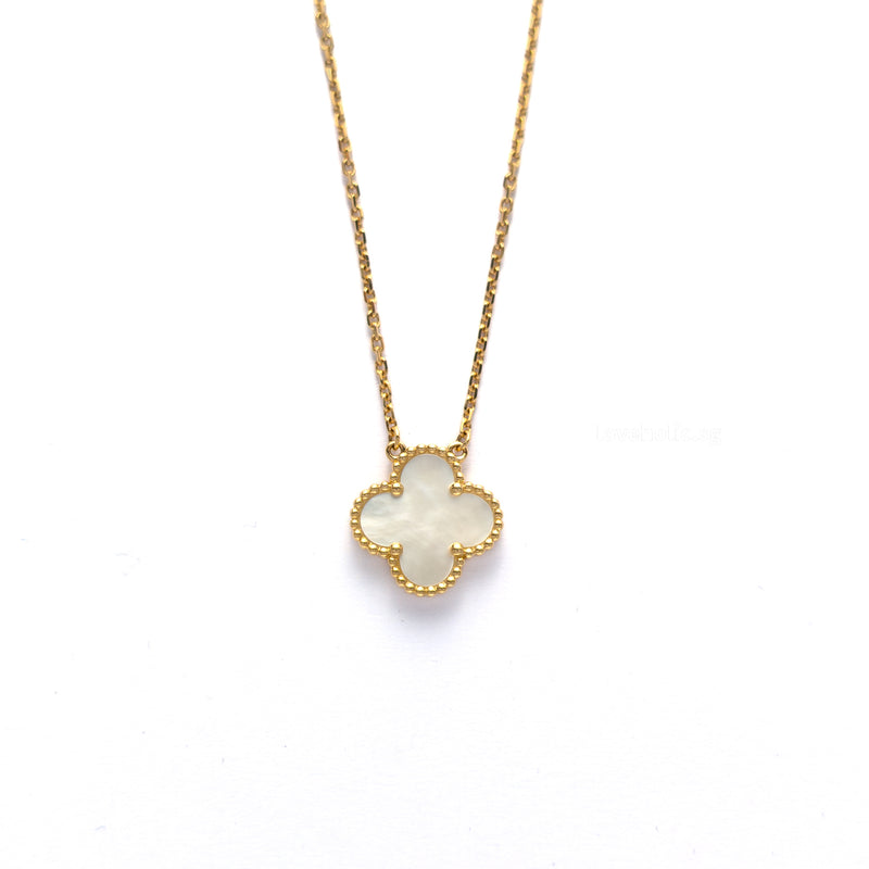 Van Cleef & Arpels VCA Vintage Alhambra Necklace Mother Of Pearl |   18K Gold Hardware