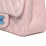 Chanel Classic Flap Mini Square | 16 S Light Pink Lambskin Silver Hardware