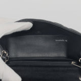 Chanel Classic Flap Mini Square | 18B Black Caviar Silver Hardware