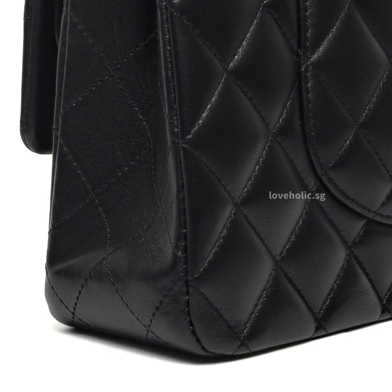 Chanel Classic Flap Medium | Black Lambskin Gold Hardware