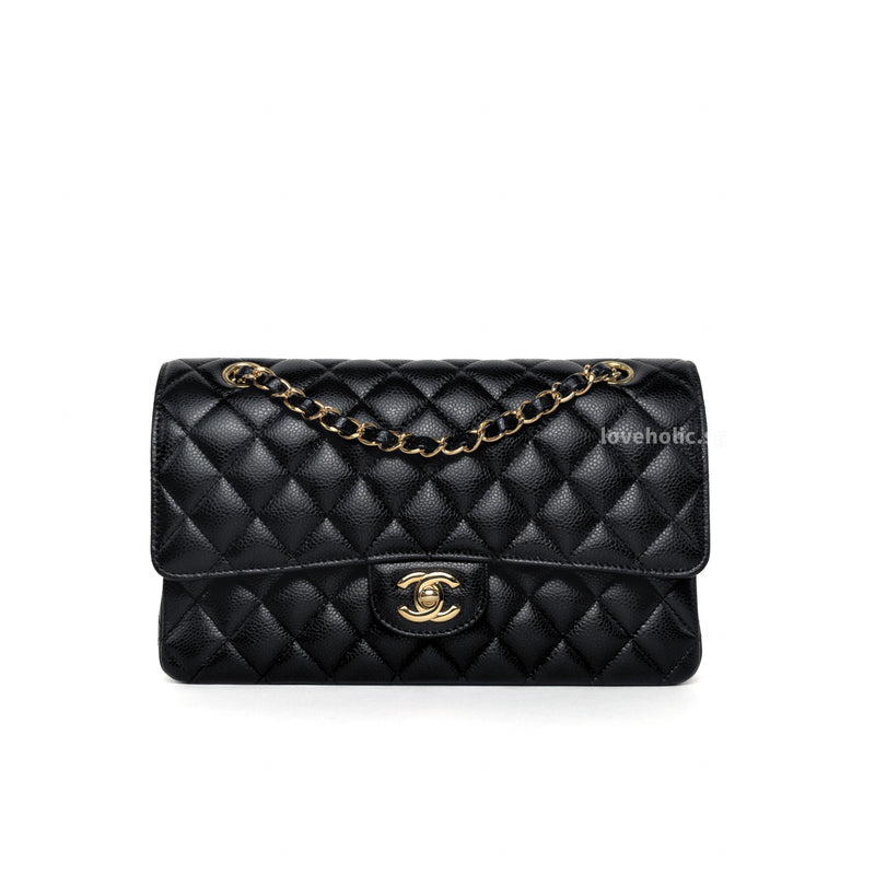 Chanel Classic Flap Medium | Black Caviar Gold Hardware