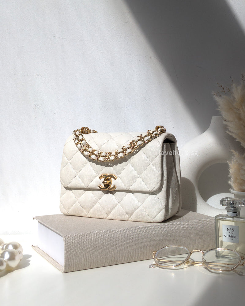 Chanel white bag price sale