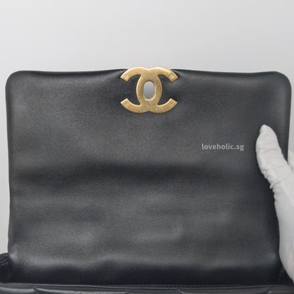 Chanel 19 Small | Black Lambskin Multicolored Hardware