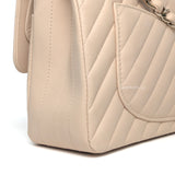 Chanel Classic Flap Chervon Small | 21S Light Beige Caviar Gold Hardware