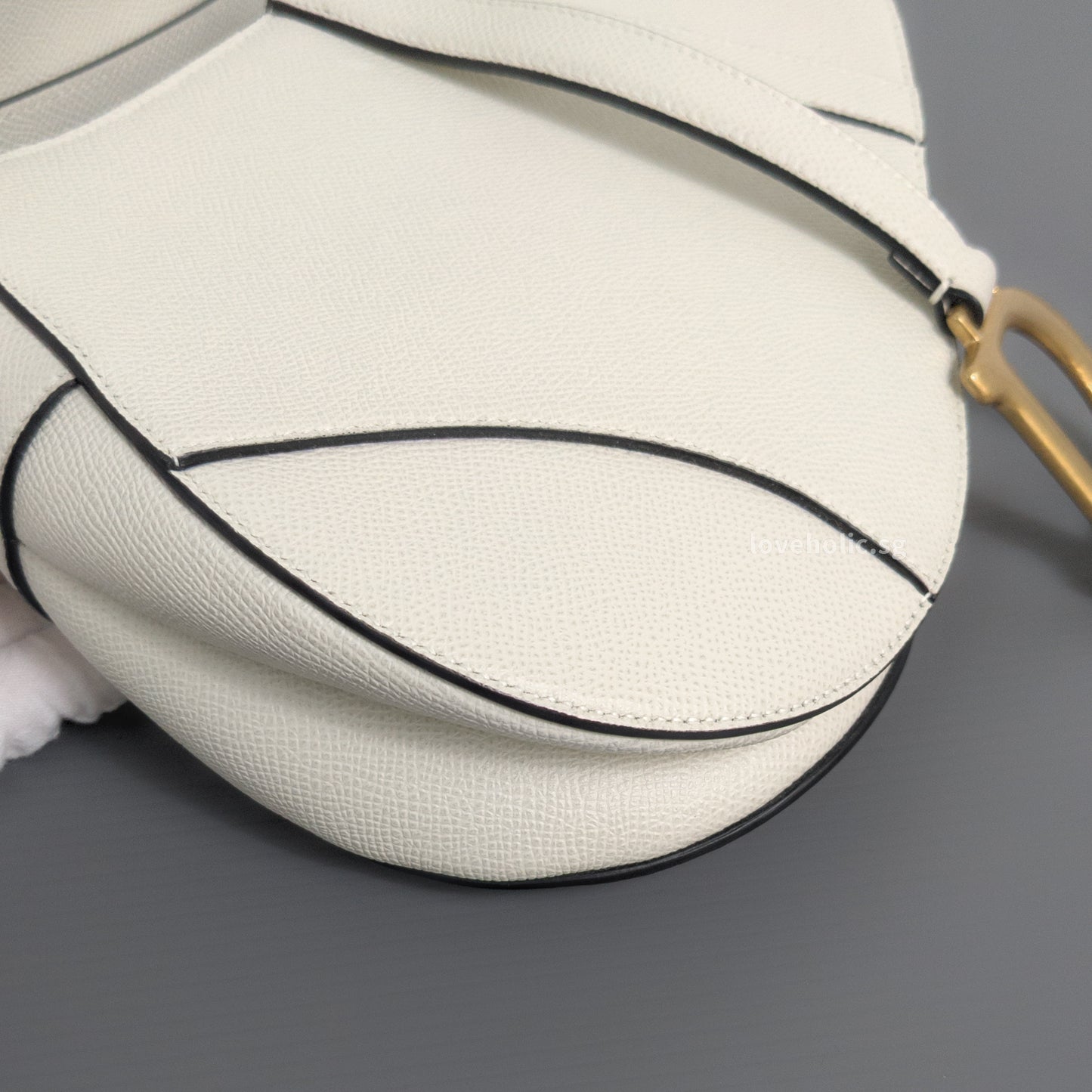 Saddle Small | Latte Calfskin Brushed Gold Hardware