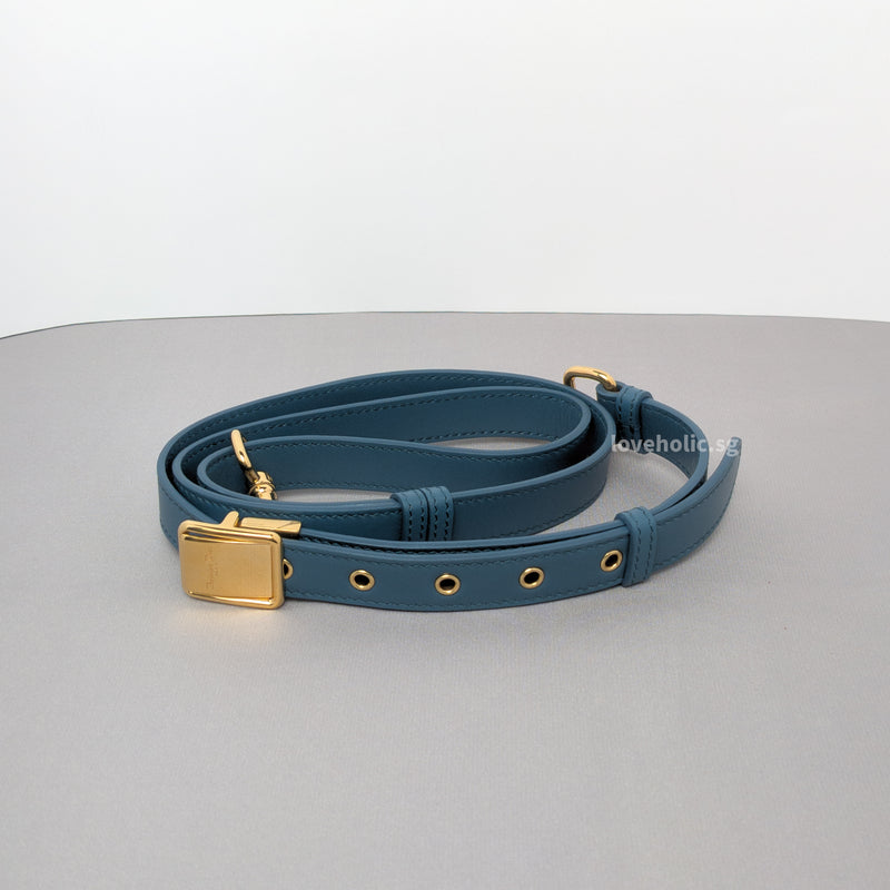 Dior Bobby Medium | Deep Ocean Blue Calfskin Gold Hardware