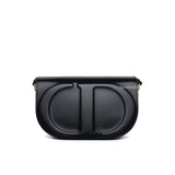 Dior  CD Signature Bag | Black Calfskin Gold Hardware-whitebackground