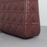 My ABC Lady Dior Small | Burgundy Lambskin Light Gold Hardware