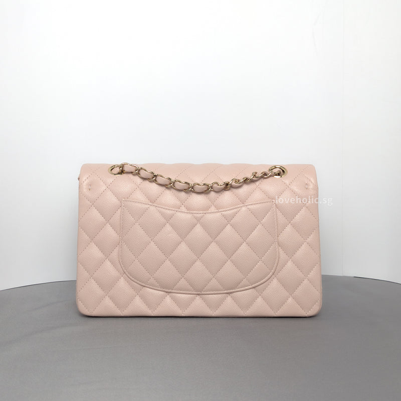 Chanel Classic Flap Medium | 21C Rose Claire Caviar Gold Hardware-back