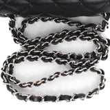 Chanel Classic Flap Mini Square | Black Lambskin Silver Hardware