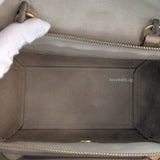 Luggage Nano | Taupe Calfskin Gold Hardware