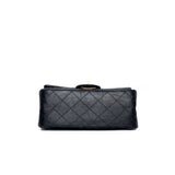 Chanel Reissue 2.55 Mini | Black Calfskin Brushed Gold Hardware