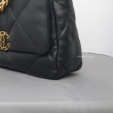 Chanel 19 Small | Black Lambskin Multicolored Hardware